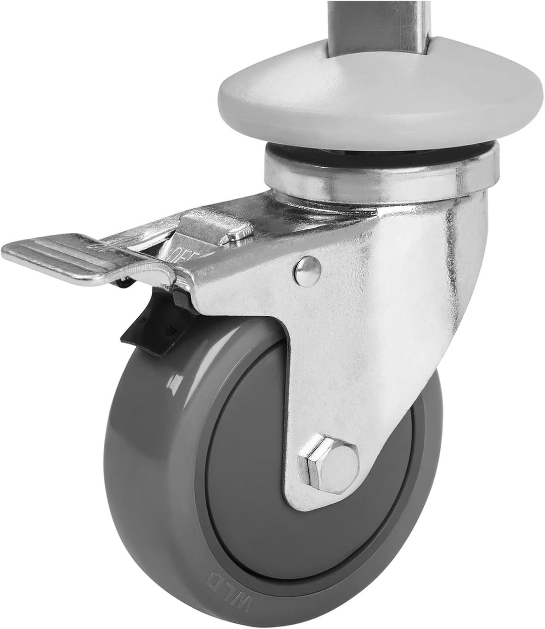 Royal Catering RCSW-5.1 Servierwagen Küchenwagen (5 Etagen, bis 150 kg, Tablettabstand 27 cm, Rammsc