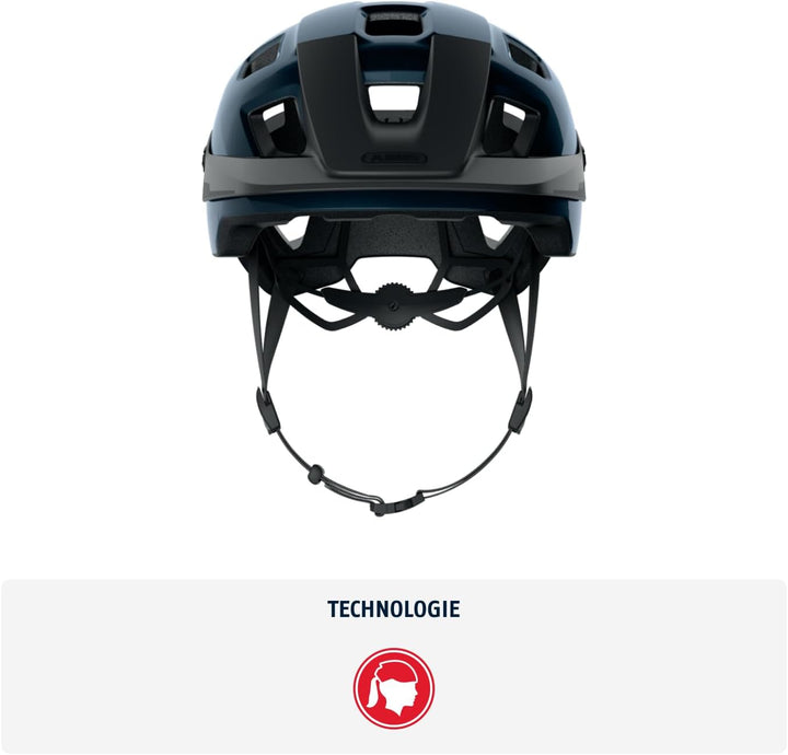 ABUS MTB-Helm MoTrip - robuster Fahrradhelm mit höhenverstellbarem Schirm für Mountainbiker - indivi