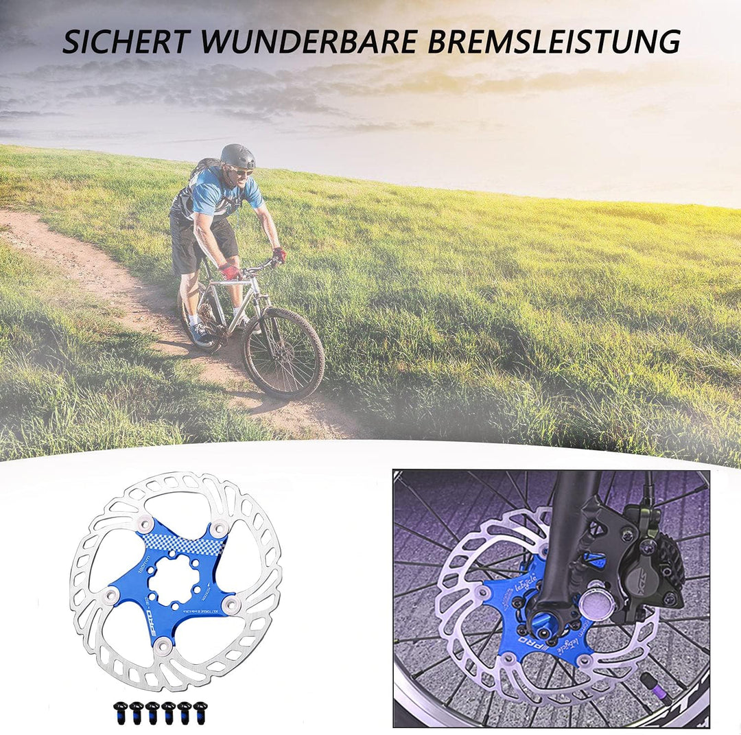 Fahrradscheibe Bremsscheibe, 203mm Fahrradbremsscheibe Mountainbike Schwimmbremse Scheiben Center Lo