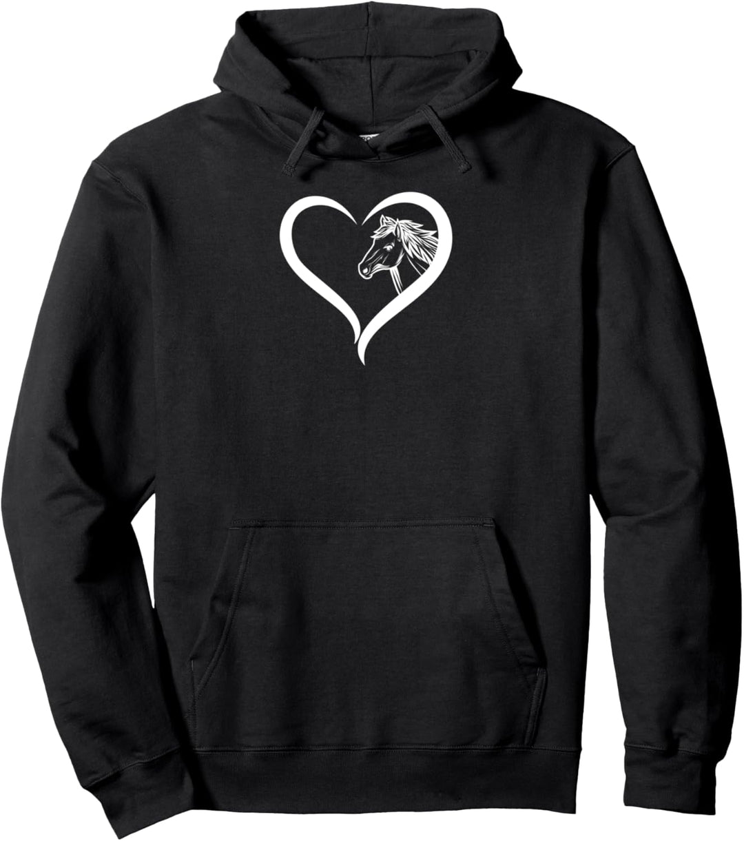 Herz Love Islandpferd Friese Jungs Pony Spruch Pferdle Pullover Hoodie