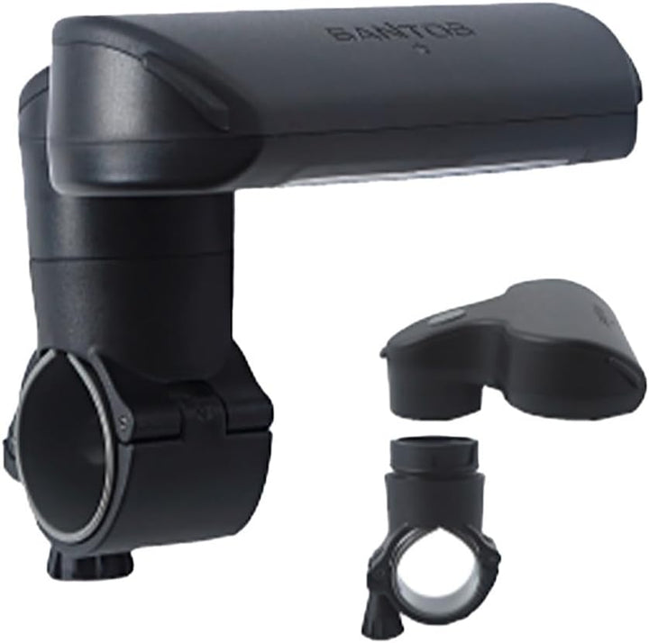 SANTOS Design Grilllampe – Abnehmbarer Lampenkopf – Automatische An/Aus-Funktion – 50 lm – 3.000 K –
