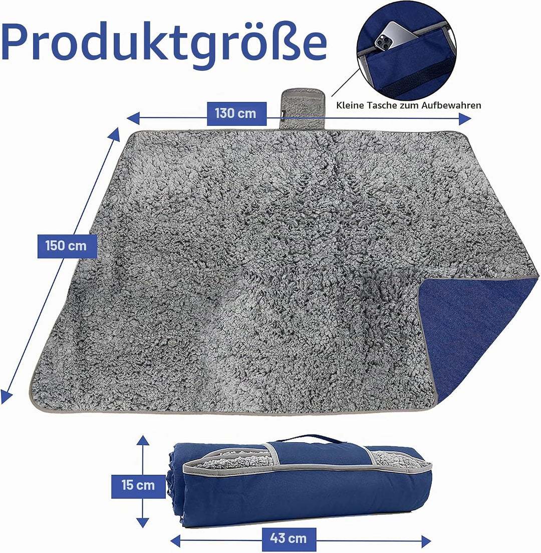 Kato Tirrinia Camping Decke wasserdichte, Outdoor Decke Hüttenschlafen Reisedecke Sanddichte Warm Pi