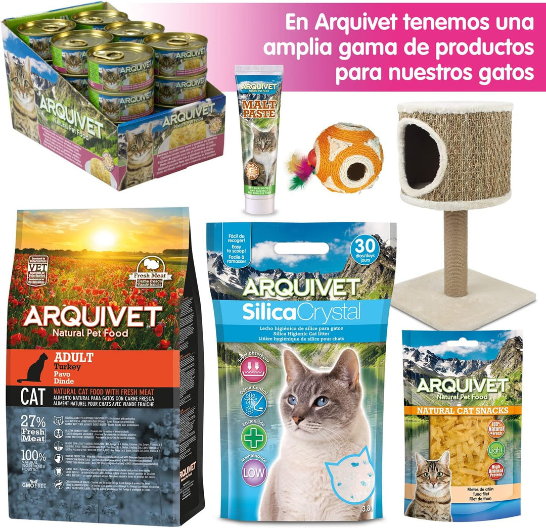 Arquivet Eckkratzer Grau für Katzen - 12 x 12 x 49 cm - grosse Eckkratzer - vertikale Kratzer für Ka