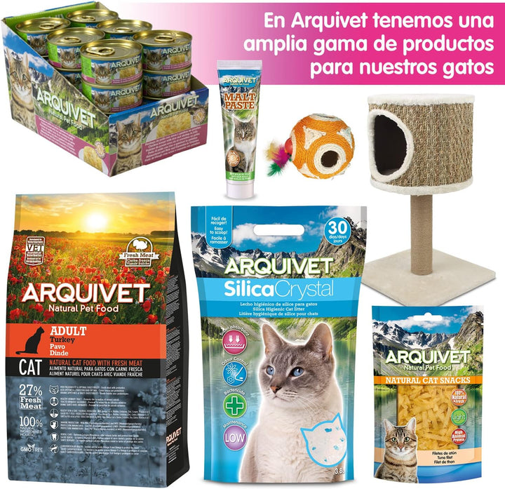 Arquivet Eckkratzer Grau für Katzen - 12 x 12 x 49 cm - grosse Eckkratzer - vertikale Kratzer für Ka
