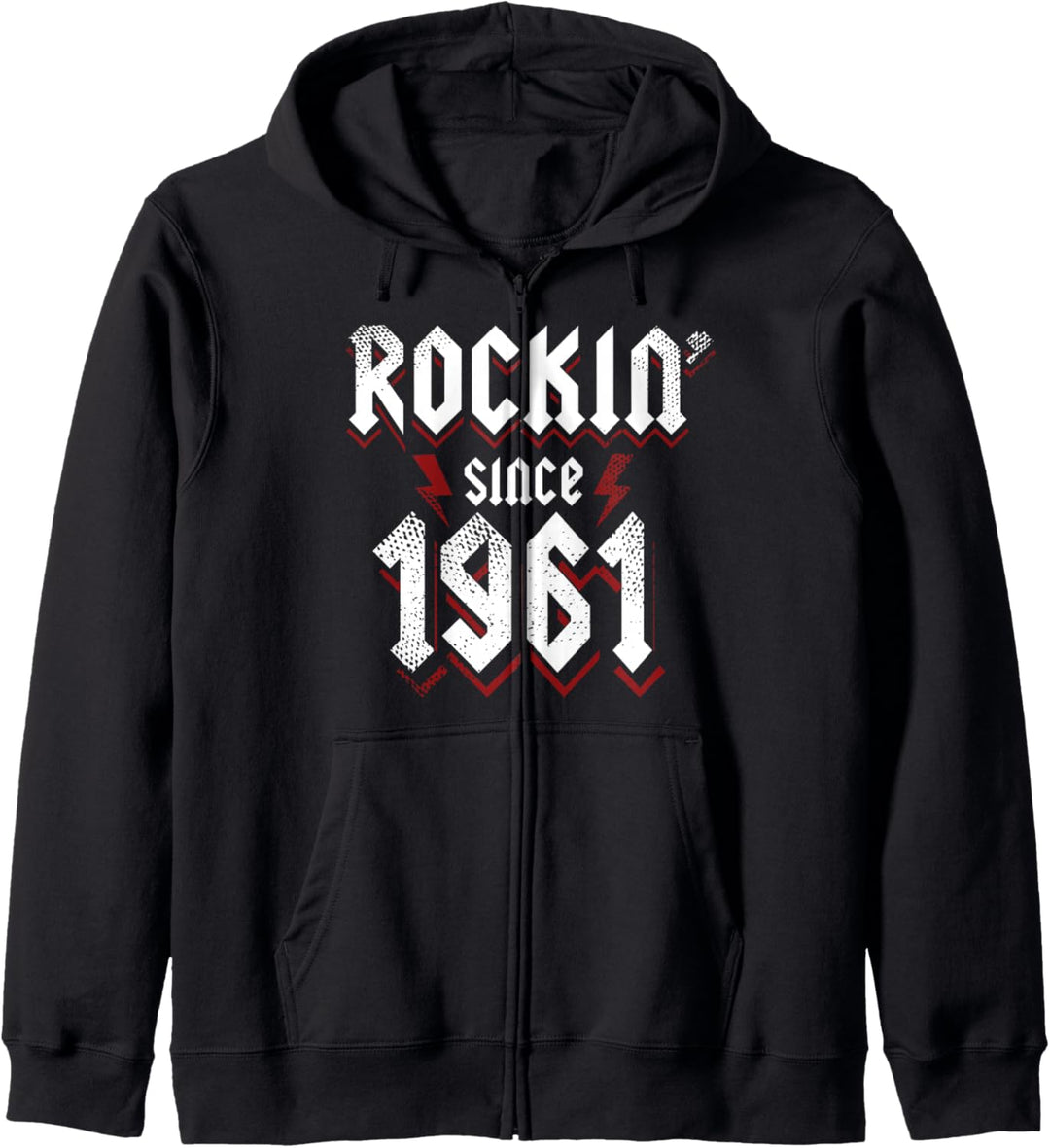 Rockin Since 1961 62 Jahre alte Rockmusik 62. Geburtstag Kapuzenjacke