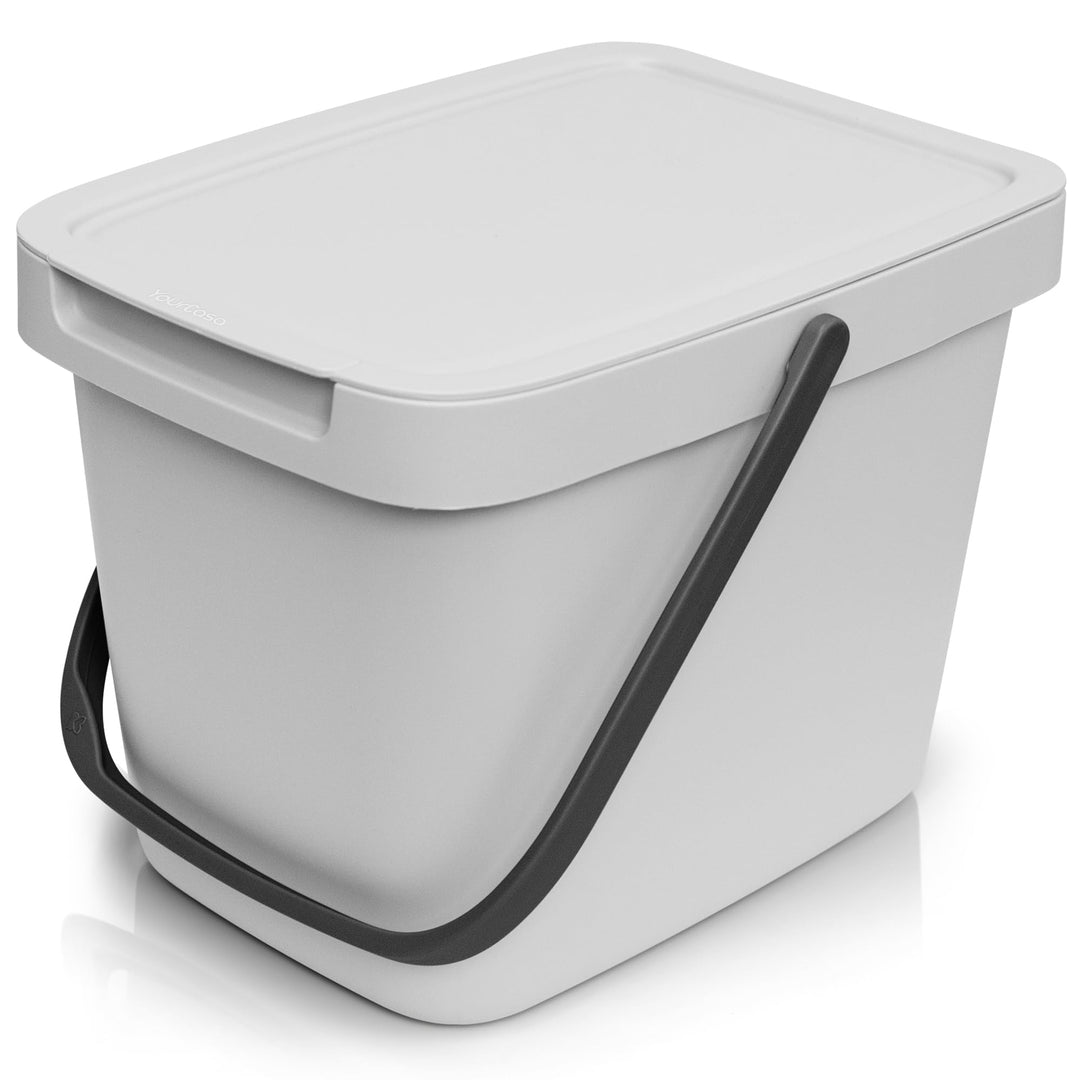 YourCasa Biomülleimer Küche - 6L Komposteimer Küche für alltäglichen Biomüll Behälter - Kompostbehäl