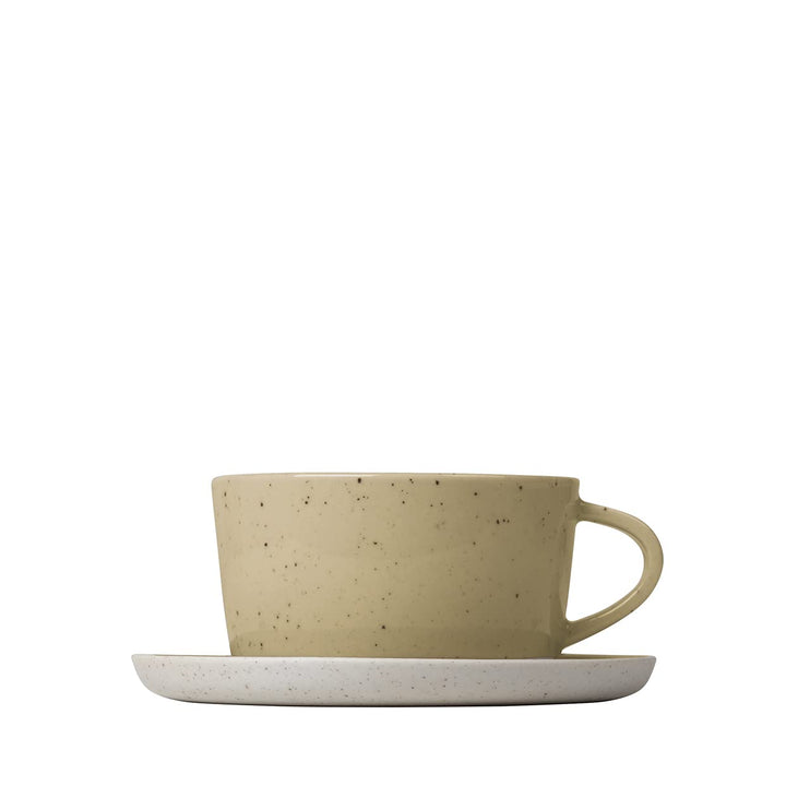 Blomus Teetassen 2er-Set Sablo, Teebecher, Steingut, Savannah, 250 ml, 64379, Savannah