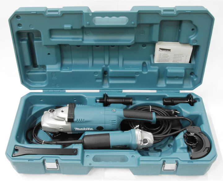 Makita DK0054G Winkelschleifer-Set, GA9020R + 9558HNR, mit Transportkoffer
