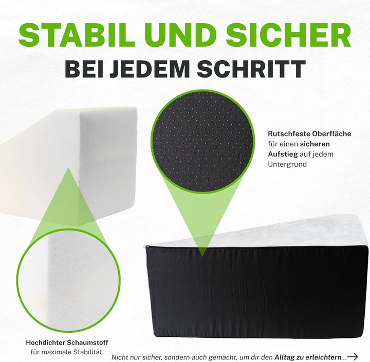 Rampe für Hunde, Schaumstoff, hohe Dichte, rutschfest, waschbar, stabil, leicht, bequem, grosse Haus