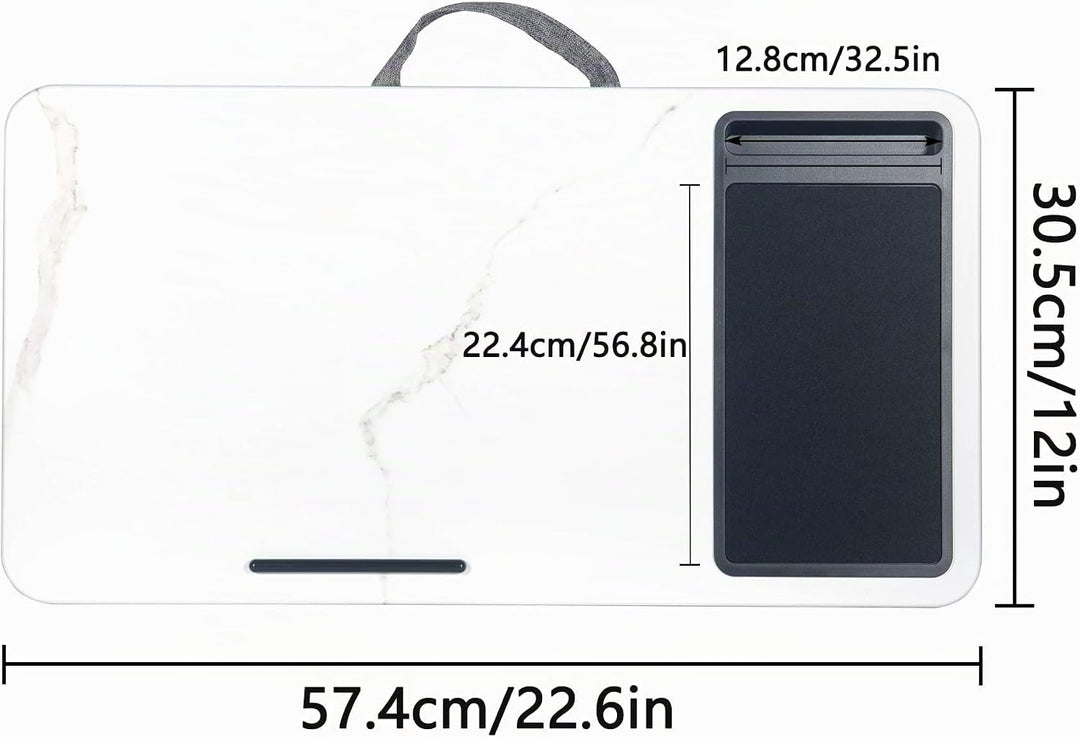 Schossschreibtisch, tragbarer Laptop-Schreibtisch mit Kissen-Kissen, passend für Laptops bis zu 17 Z