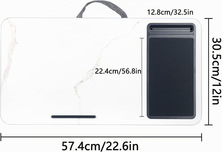 Schossschreibtisch, tragbarer Laptop-Schreibtisch mit Kissen-Kissen, passend für Laptops bis zu 17 Z