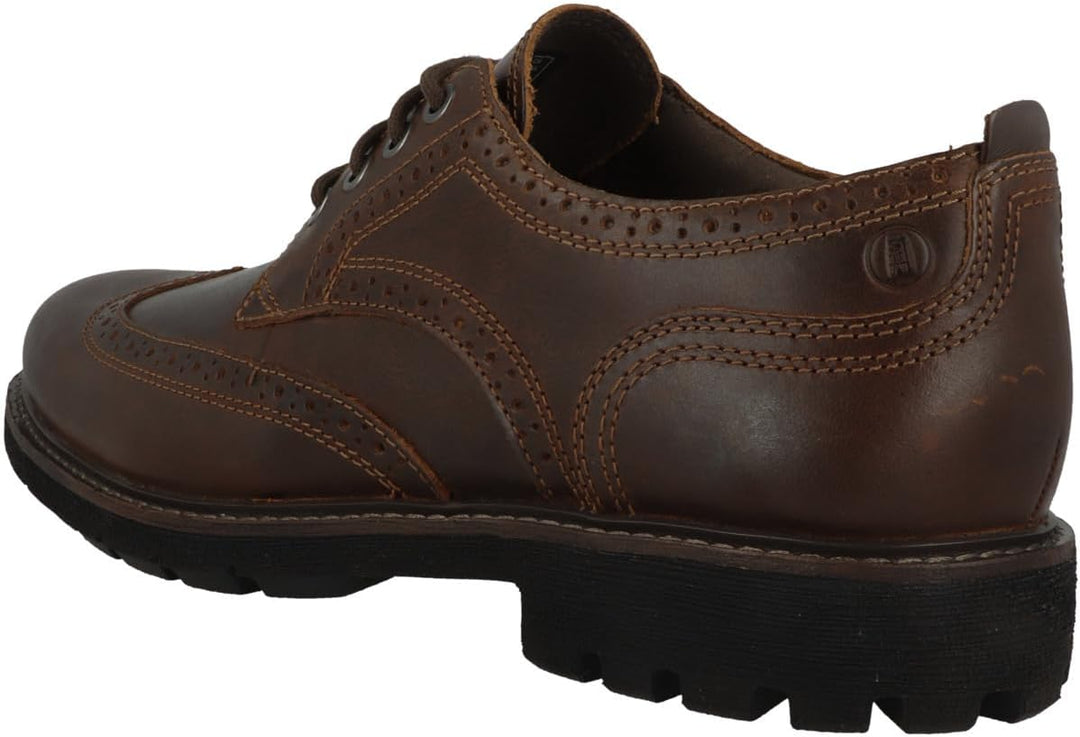 Clarks Herren Batcombe Far Oxford 44 EU Dark Tan Lea, 44 EU Dark Tan Lea