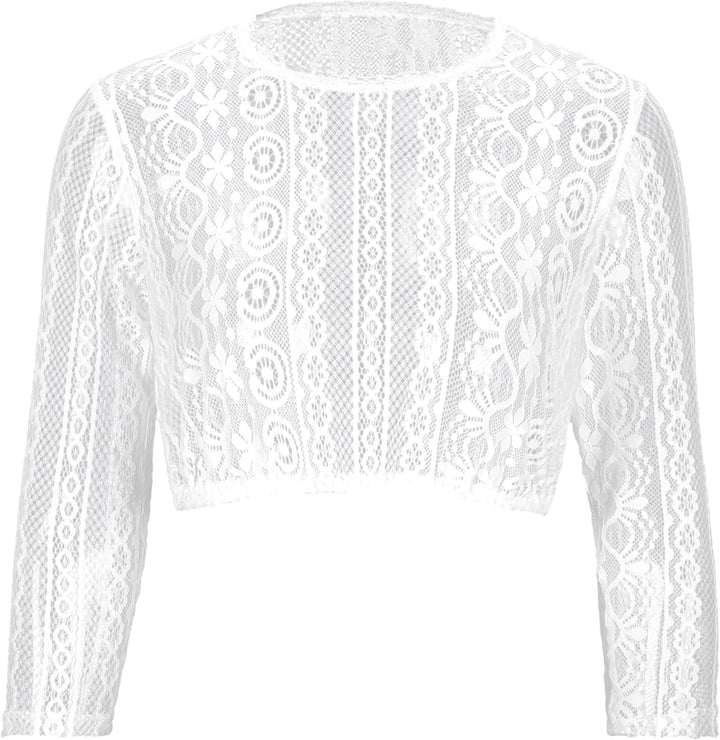 Dirndlwelle Spitze Dirndlbluse Langarm Dirndlbluse Damen Trachtenbluse Creme Dirndl Bluse Hochgeschl