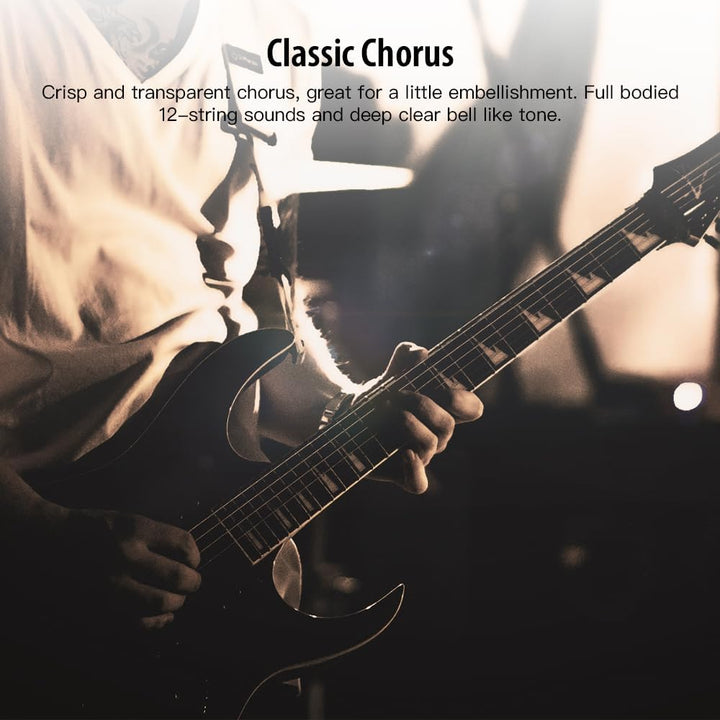 JOYO Chorus-Pedal, klarer und transparenter Chorus, voller Klang und klarer Klang für E-Gitarren-Eff