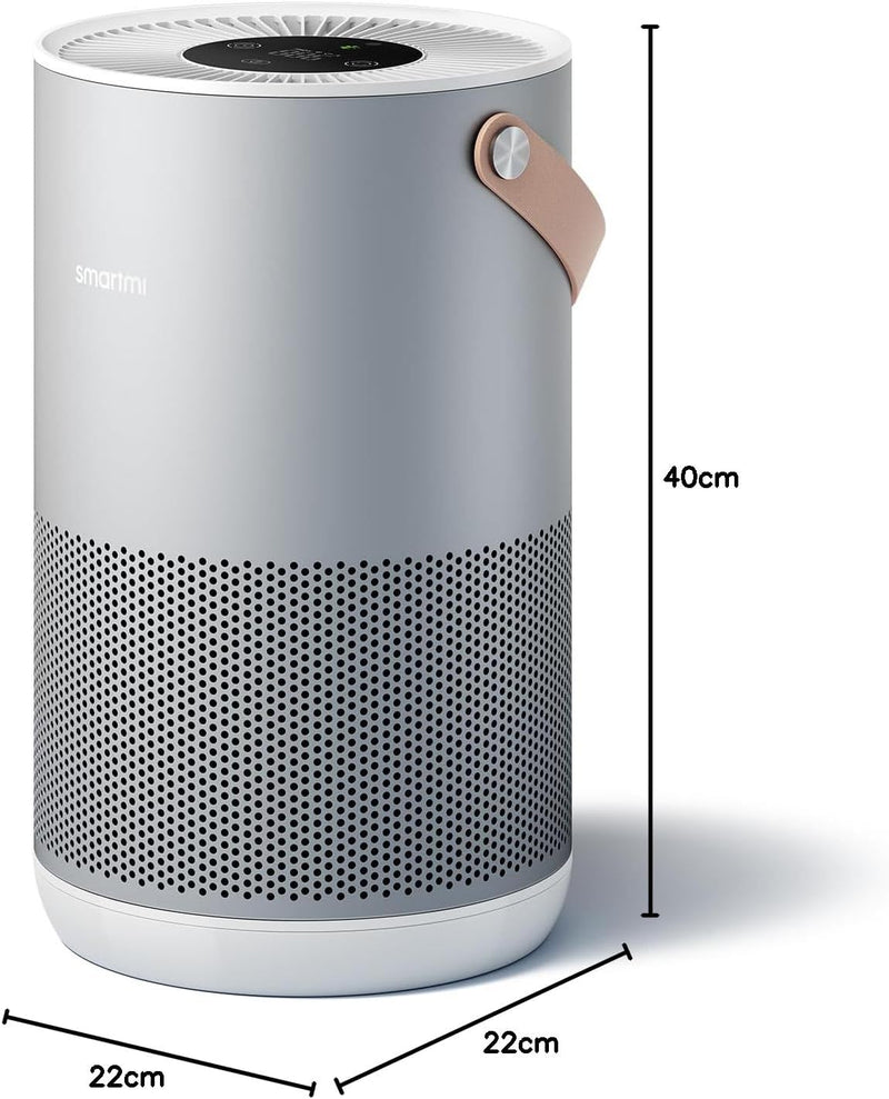 Smartmi Luftreiniger P1 Tragbar Hohe Effizienz mit HEPA13 Filter CADR 250m³/h 30㎡ 19dB Schlafmodus P