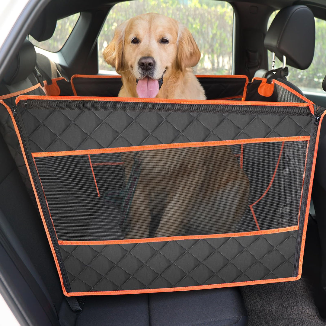 pecute Hunde Autositz XL 70 * 61 * 55 cm, Verstärkter Hundesitz Auto für Mittlere und Grosser Hunde