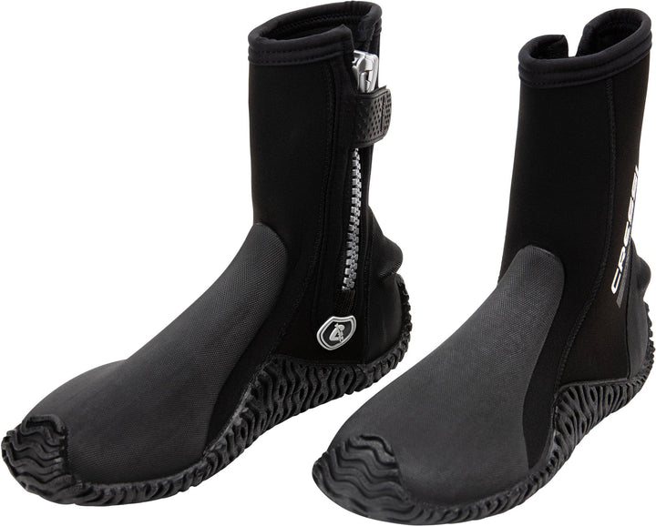 Cressi Korsor Semi Rigid Sole Boots - Tauchstiefel mit halbstarrer Sohle, Schwarz, Erhältlich 3_5_7