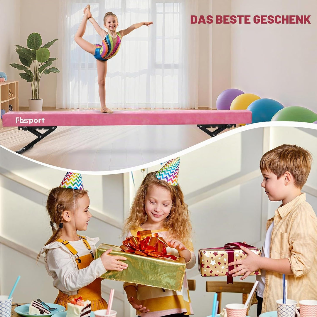 FBSPORT schwebebalken Kinder schwebebalken für zuhause schwebebalken höhenverstellbar Gymnastik Bala