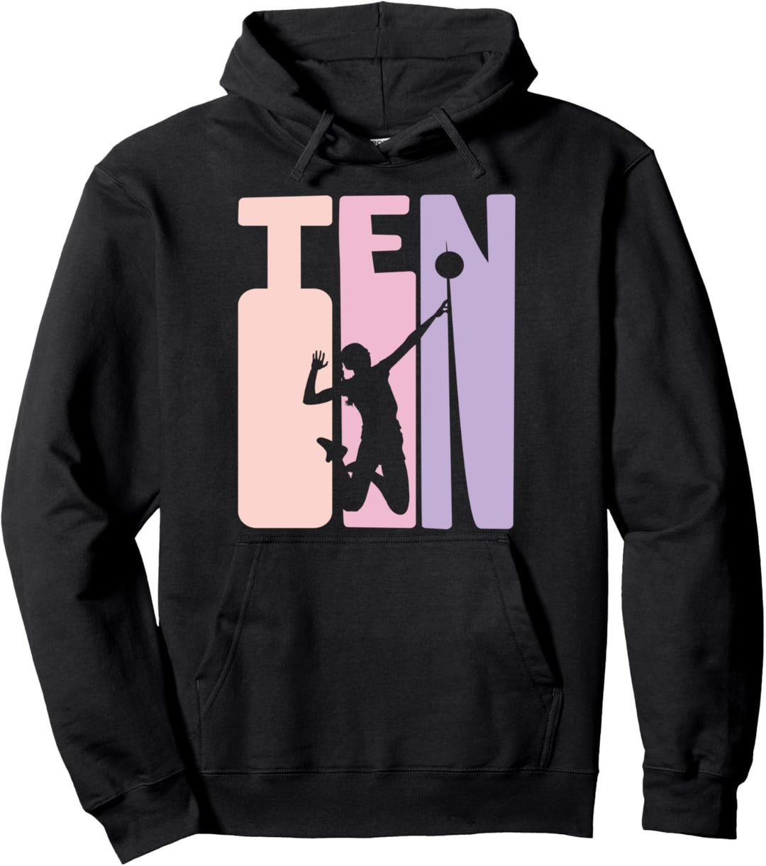 10. Geburtstag Geschenk Volleyball Beachvolleyball Mädchen Pullover Hoodie
