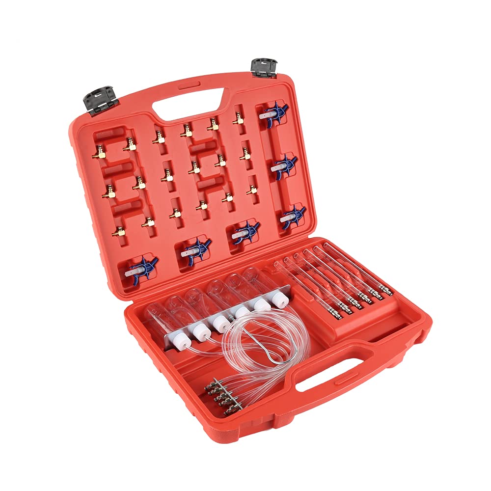 36-TLG. Diesel Rücklaufmengen Tester Common Rail Injector Prüfer mit 24 Injektor-Adapter