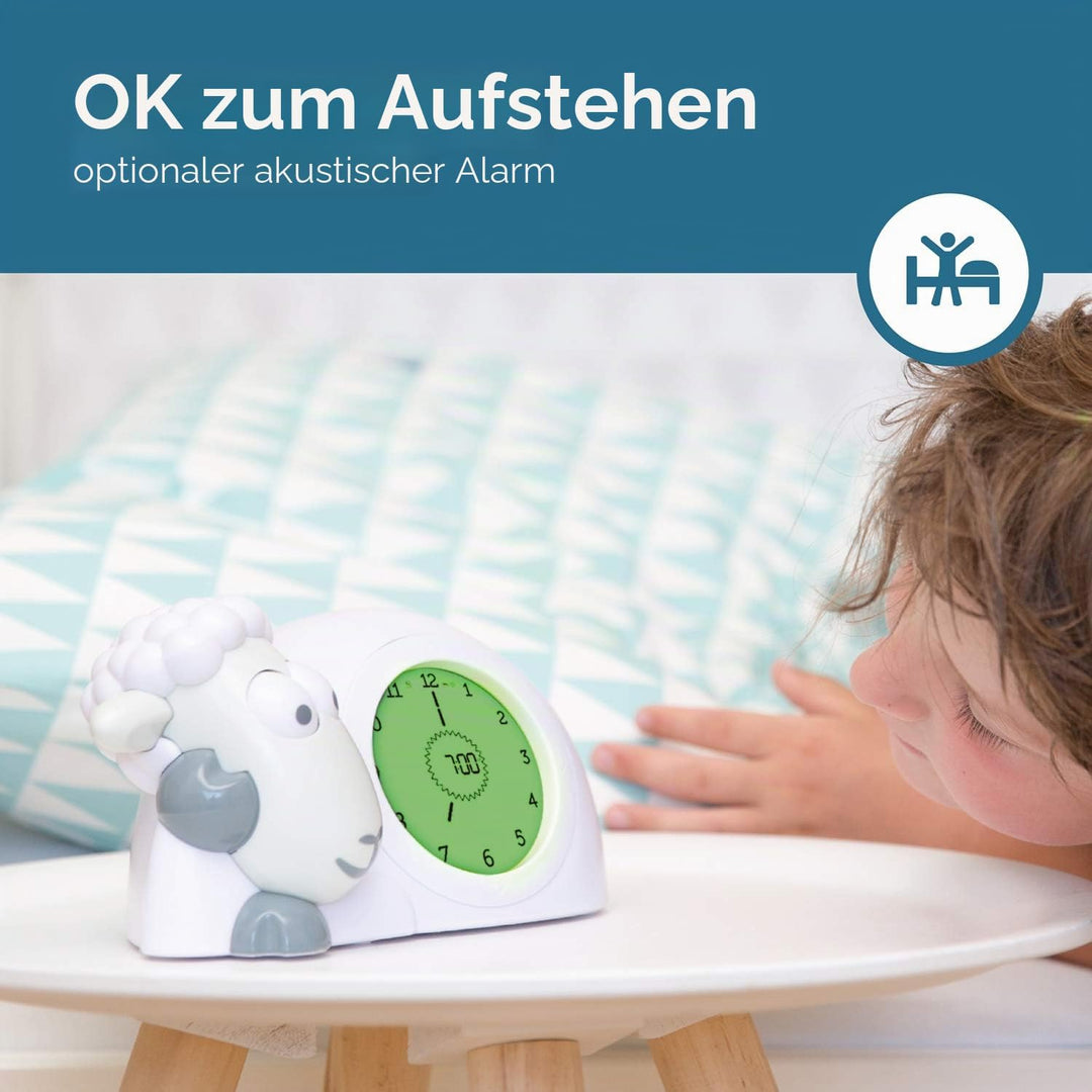 ZAZU Sam The Lamb Uhr – Schlafcoach Uhr und Nachtlicht für Kinder | Bringt Ihrem Kind mit visuellen