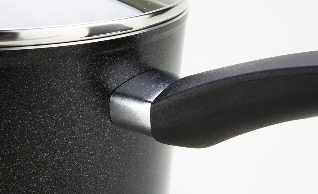 Prestige Duraforge Aluminium 3 piece saucepan set-Black Kochtopf, Schwarz 3-Piece, 3-Piece