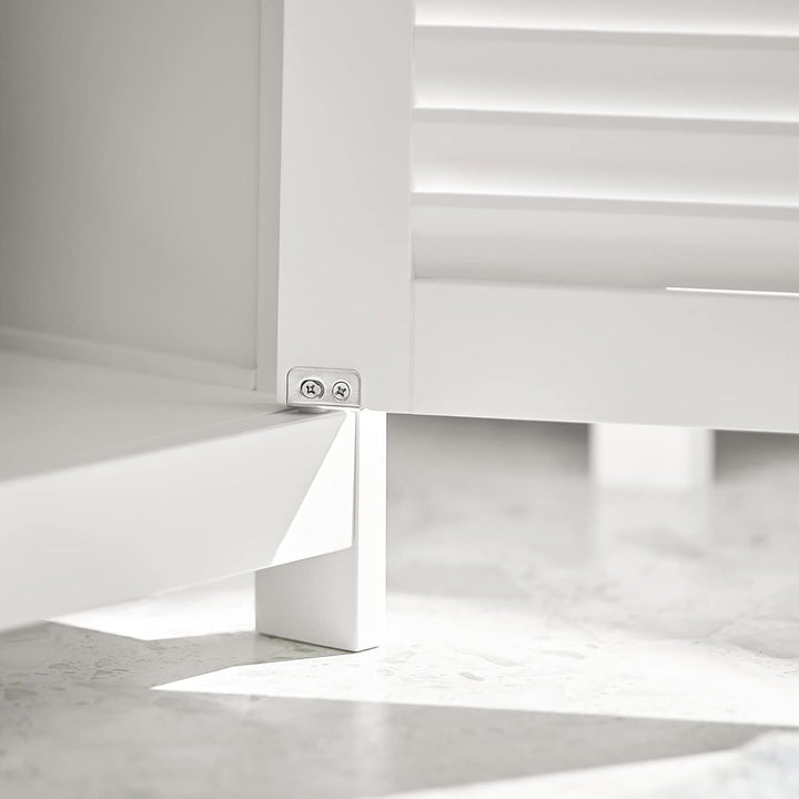 SoBuy® FRG237-W Waschbeckenunterschrank Badschrank Unterschrank Badmöbel in weiss BHT ca: 60x58x34cm