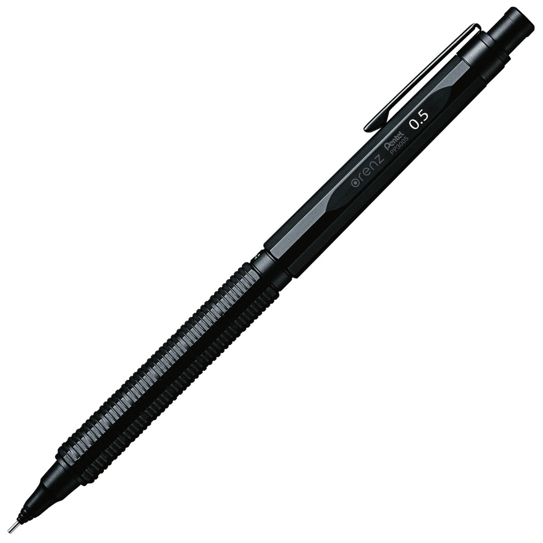 Pentel PP3005-A ORENZNERO Druckbleistift mit automatischem Minenvorschub, bruchsichere Mine, schwarz
