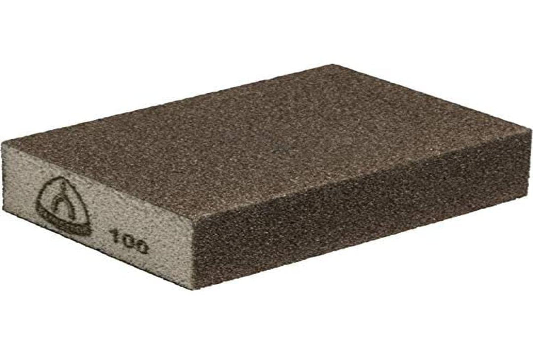 Klingpsor 225168 SK 500, Schleifblock, flexibel, beschichtet auf 4 Seiten Braun, 100X70X25, 220, 100