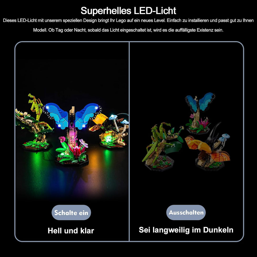 Led Licht Set für Lego 21342 The Insect Collection (Kein Lego), Dekorationsbeleuchtungsset für Lego