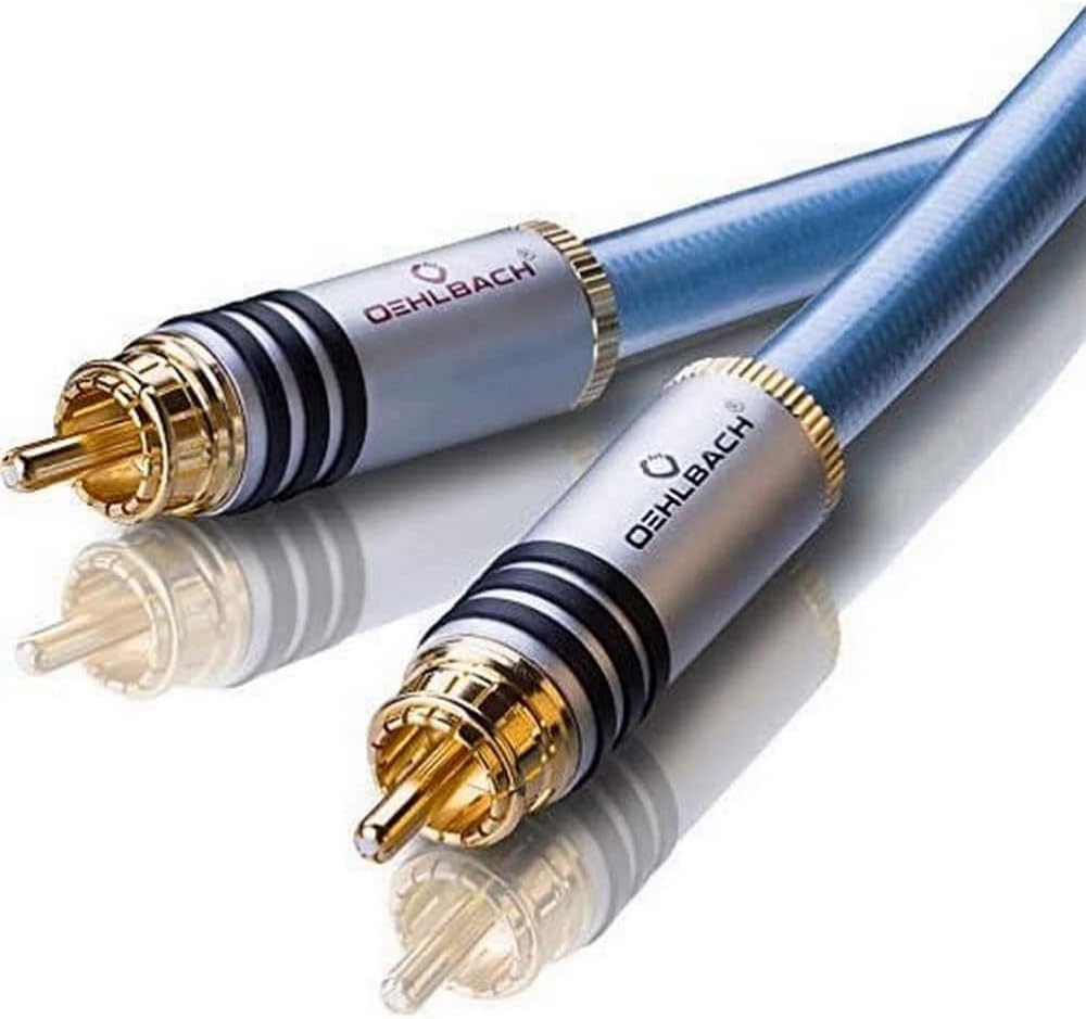 Oehlbach XXL Series 2 - High-End Stereo Audio Cinchkabel (Made in Germany, mehrfach Schirmung, HPOCC