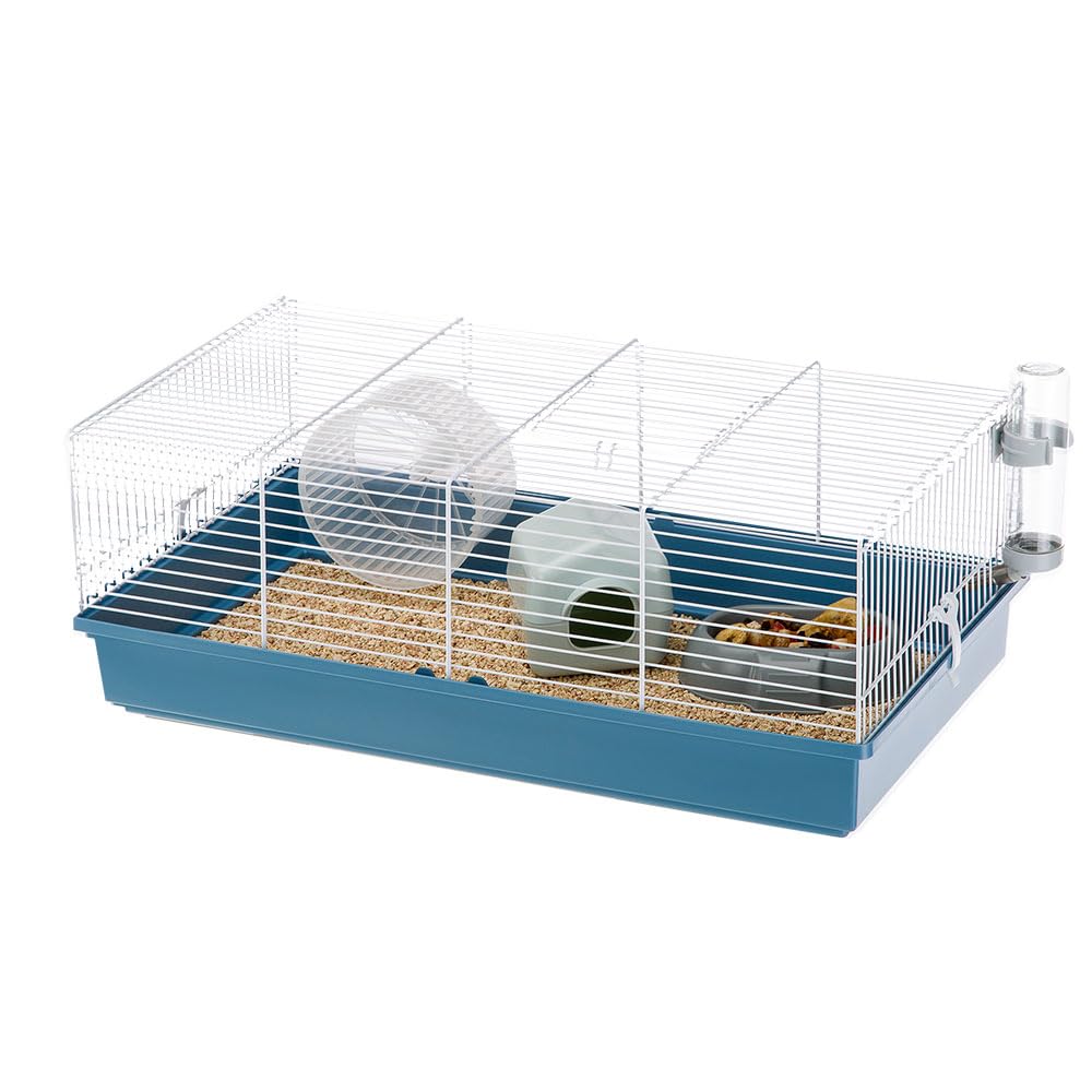 Ferplast Hamsterkäfig, Nagerkäfig CRICETI 11, Kleintierkäfig, Hamsterzubehör inklusive, 58 x 31 x h