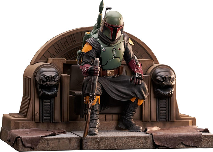 Diamond Select - Star Wars: The Mandalorian Boba FETT ON Throne Premier Collection 1/7 Scale Statue