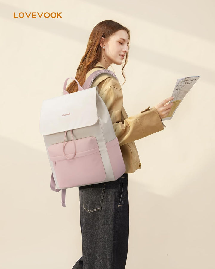 LOVEVOOK Rucksack Damen, Schulrucksack Teenager Wasserdicht Mädchen Schultasche Leichter Backpack mi
