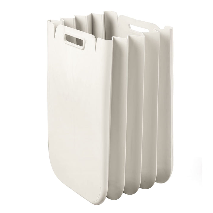Guzzini - Home, ECO PACKLY Abfallsammler - Milchweiss, 30x25xh45 cm (open)|30x5xh45 cm (closed)|Capa