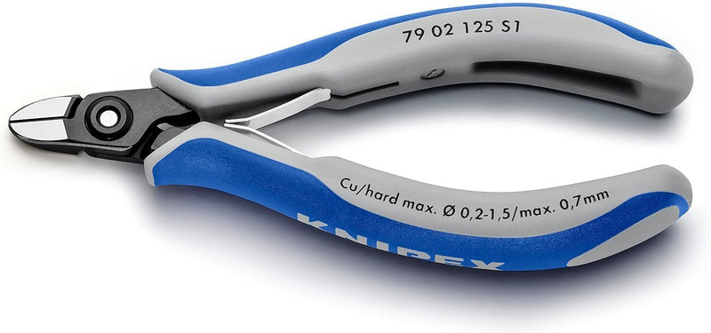 Knipex Präzisions-Elektronik-Seitenschneider z. B. zum Öffnen von Kunststoff-Kabelverbindern brünier