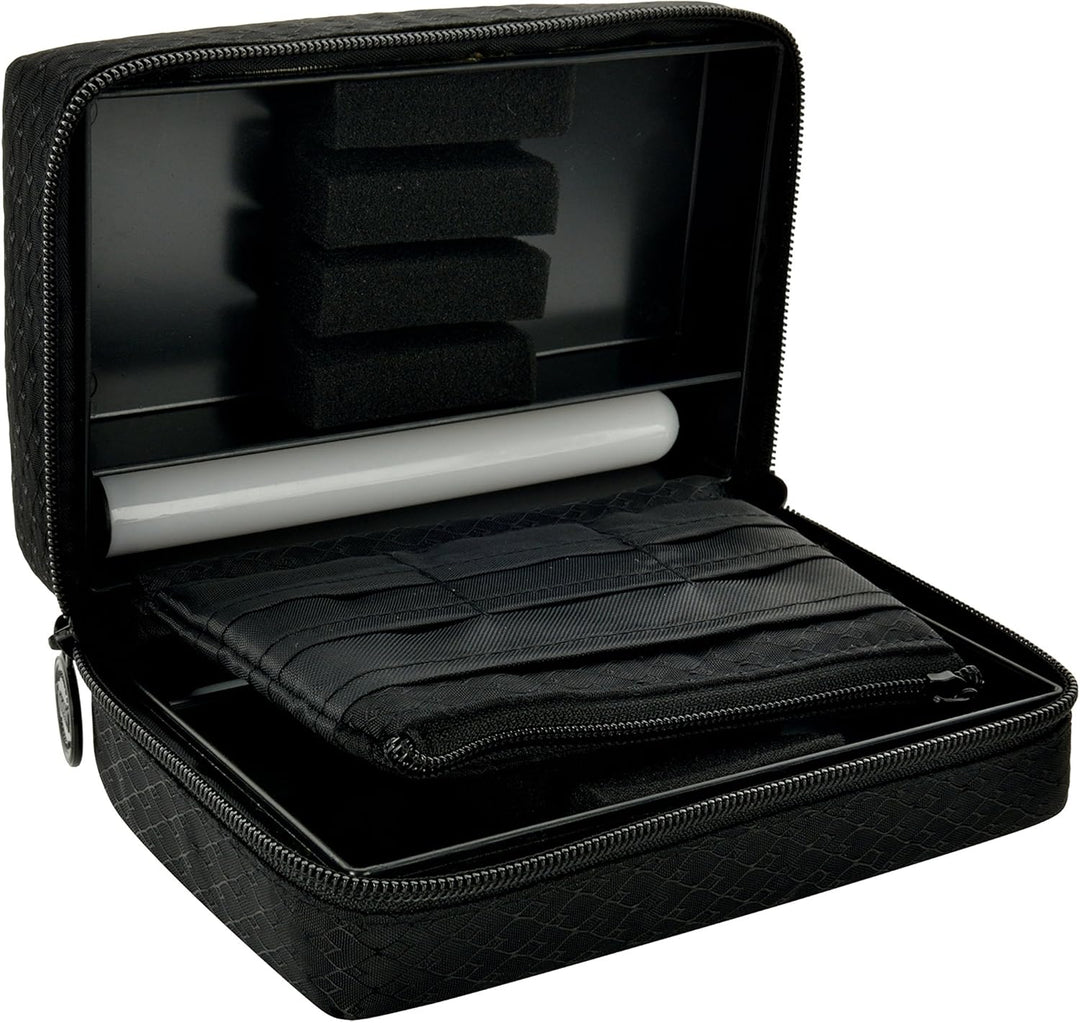 ONE80 Double Darttasche für Darts Dart Wallet Dart Cases Schwarz, Schwarz