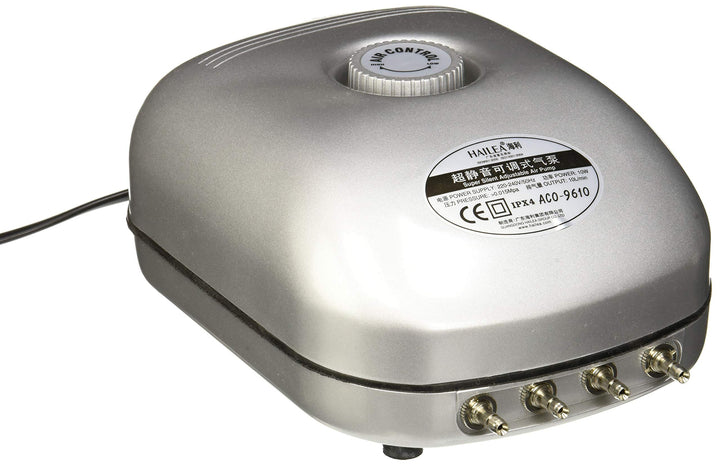 Hailea SC149 Aco 9610 Luftpumpe, 10 Watt, 10 l/min, Grau, 10 Watt