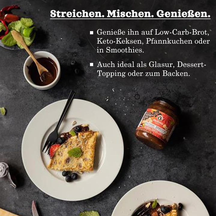 Elly Momberg - Bio-Keto-Schokoladenaufstrich Haselnuss mit MCT-Öl, Für Low Carb & Keto Ernährung - o