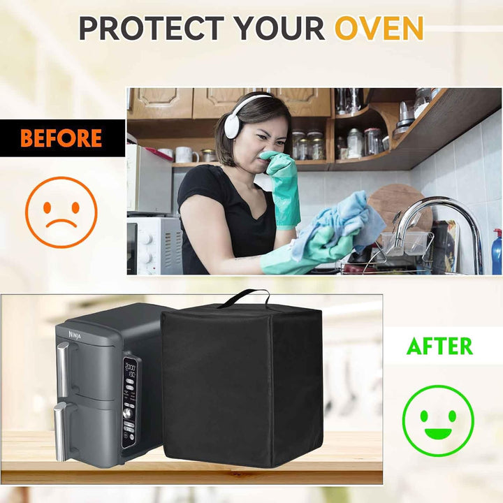 Hitzebeständige, Wasserdichte, Staubdichte Abdeckung für Ninja Foodi MAX Dual Zone Air Fryer AF400EU