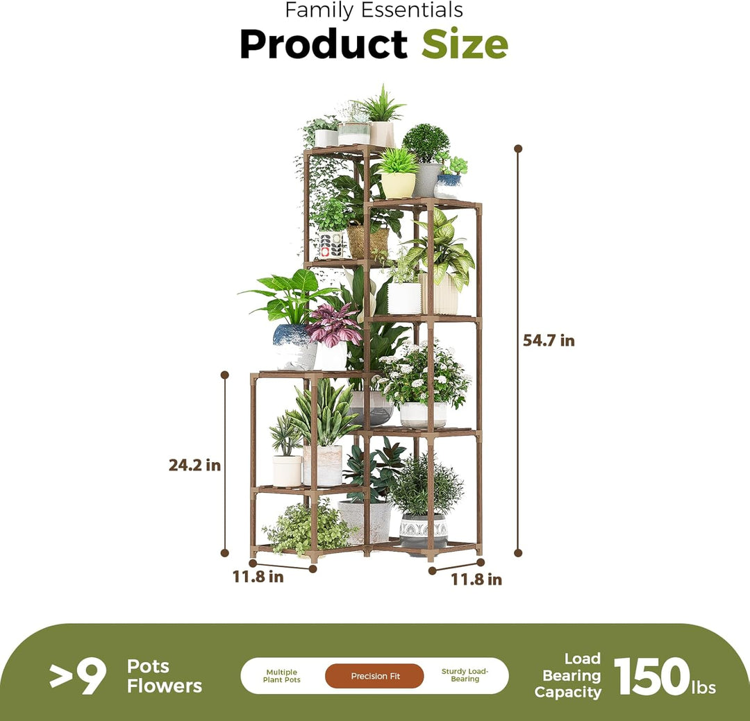 Bamworld Hoher Pflanzenständer Indoor Outdoor Ecke Grosses Regal Pflanzenregale Pflanzenhalter für W