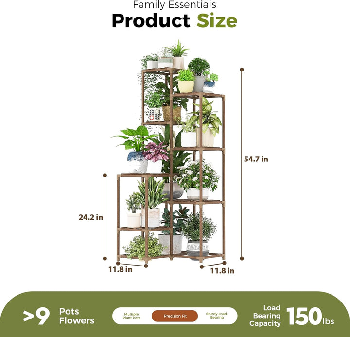 Bamworld Hoher Pflanzenständer Indoor Outdoor Ecke Grosses Regal Pflanzenregale Pflanzenhalter für W