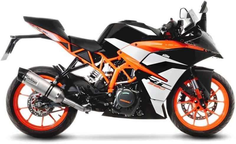 Endschalldämpfer/Auspuffanlage LeoVince SLIP-ON SBK LV ONE EVO, Edelstahl, Carbon Kappe, mit Zulassu