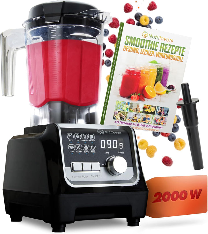 NUTRI-BLENDER MAX+ Hochleistungsmixer 2000W Standmixer Smoothie Hochleistung Smoothie-Maker Profi Mi