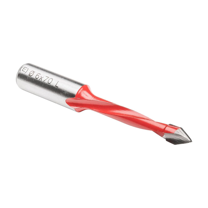 ENT 23183 Durchgangsbohrer HW, Schaft (S) 10 mm, Durchmesser (D) 6 mm, NL 35 mm, SL 24 mm, L 70 mm,