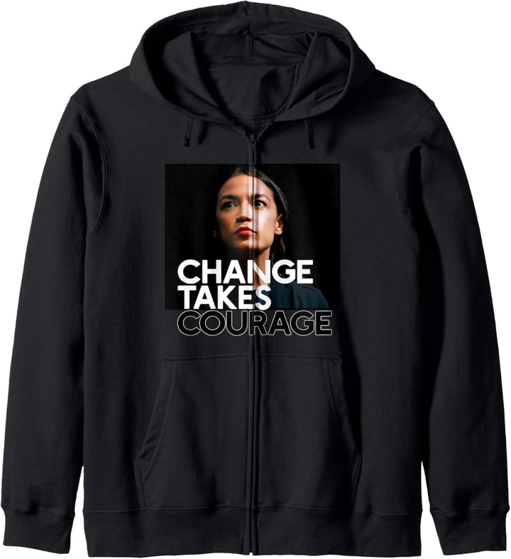 ÄNDERUNG NIMMT MUT AOC Alexandria Ocasio-Cortez Meme Kapuzenjacke