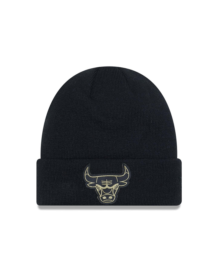 New Era Chicago Bulls NBA Black Metallic Badge Beanie Einheitsgrösse Beanie-Bulls-Black#32233, Einhe