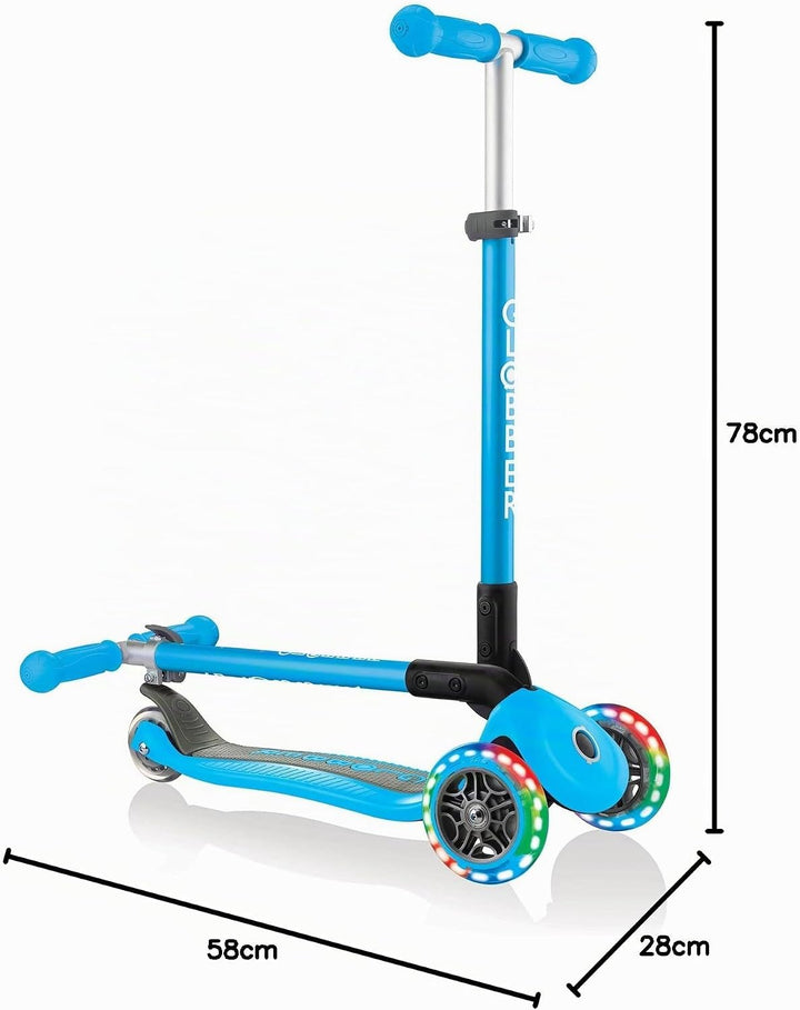Globber Primo Faltbare Lichter – Himmelblau