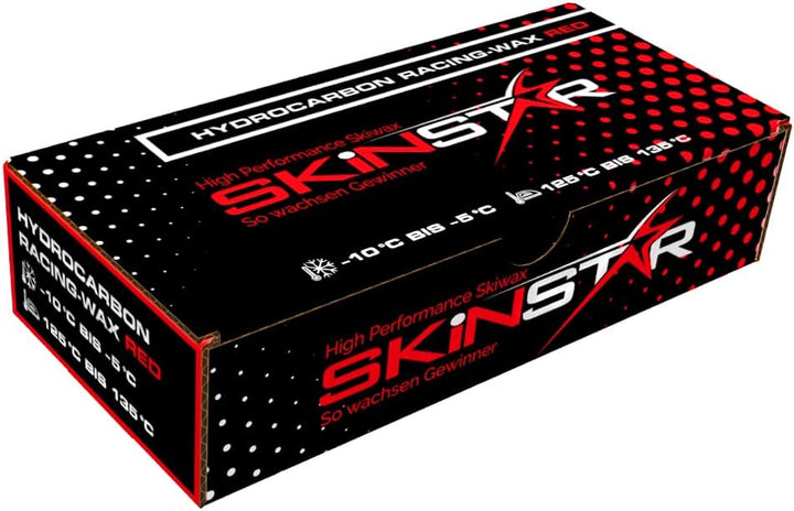 SkinStar Hydrocarbon Racing Wax Skiwax Profi-Wachs Mix Set Yellow-Red 500g