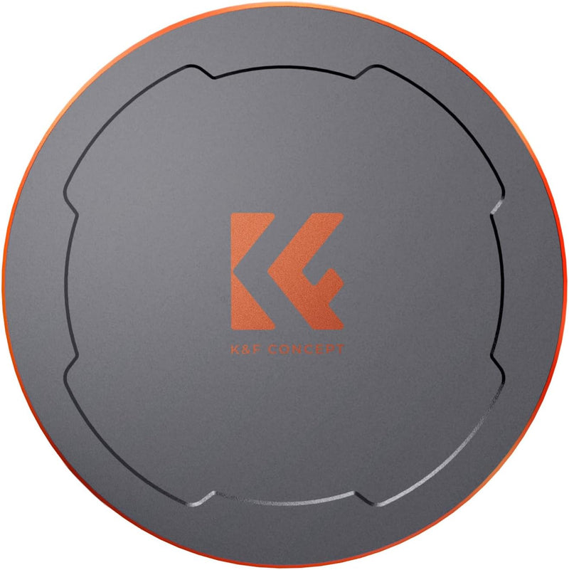 K&F Concept 2-in-1 Magnetic Metall Objektivdeckel mit Gewinde-82mm,Kompatibel mit Objektiven und K&F